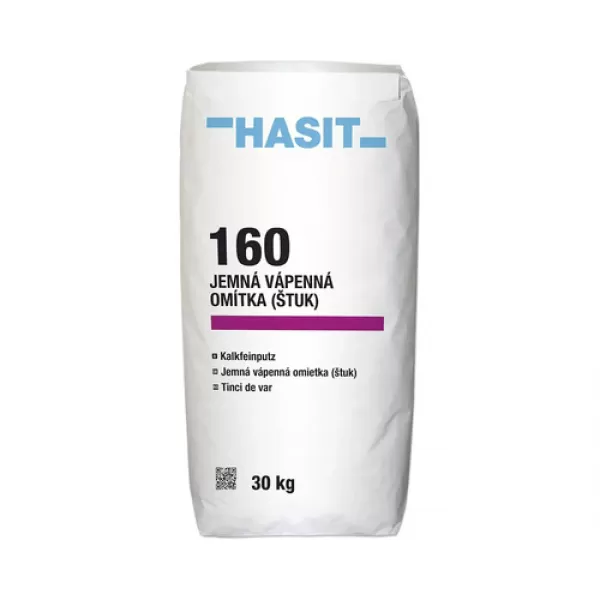 HASIT 160 vápenný štuk 0,5mm jemný 30Kg (35ks/pal)