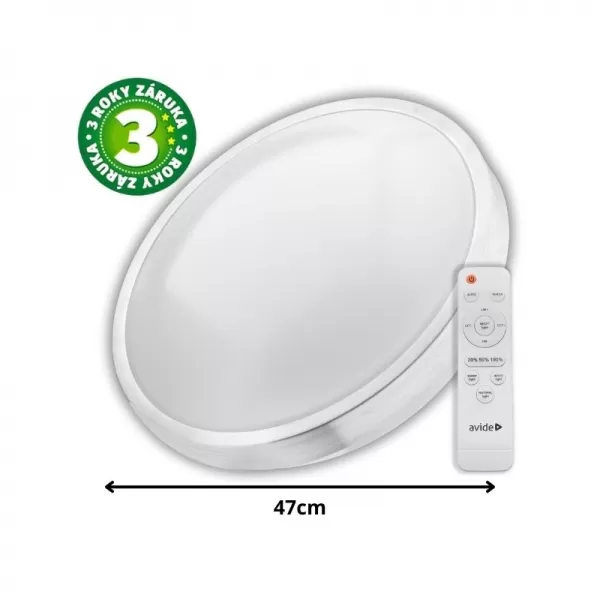 NIPEKO Stropní svítidlo LED PANDORA pr. 47cm ovál, 48W 3100Lm
