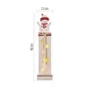 EMOS 5LED XMAS WOOD SNOWMEN 2AA T WW DCWW12