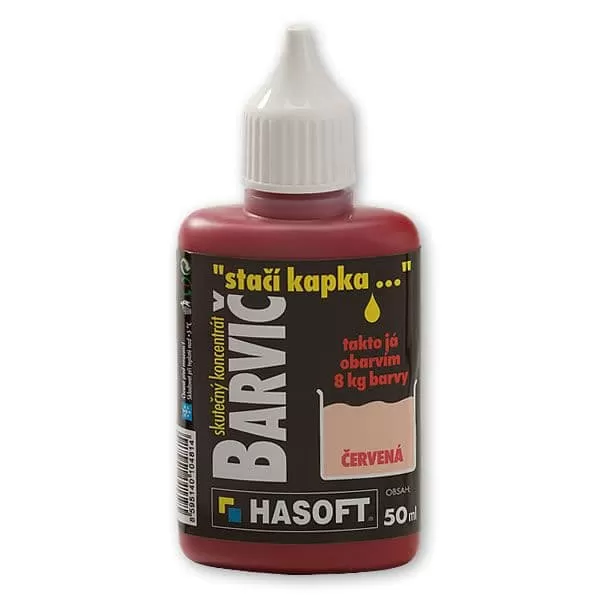 HASOFT Barvič červený 50ml