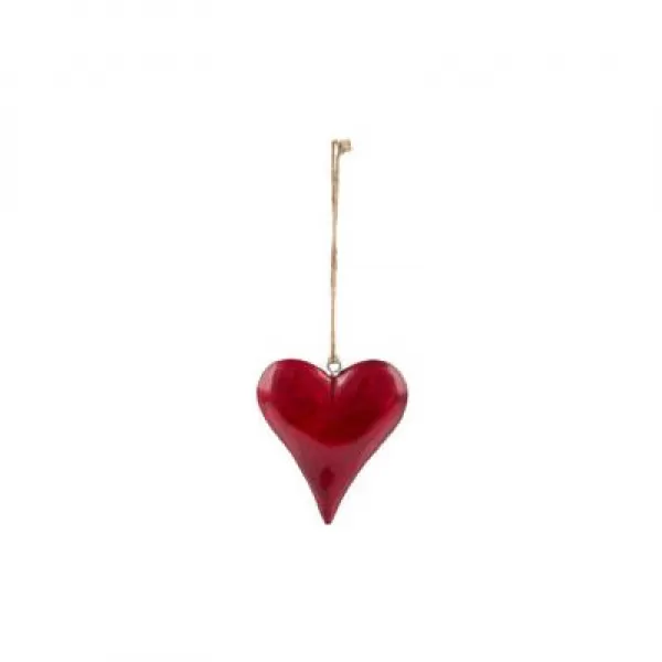 Srdce mango závěsné červené 4x2x5 cm náhrada 200169