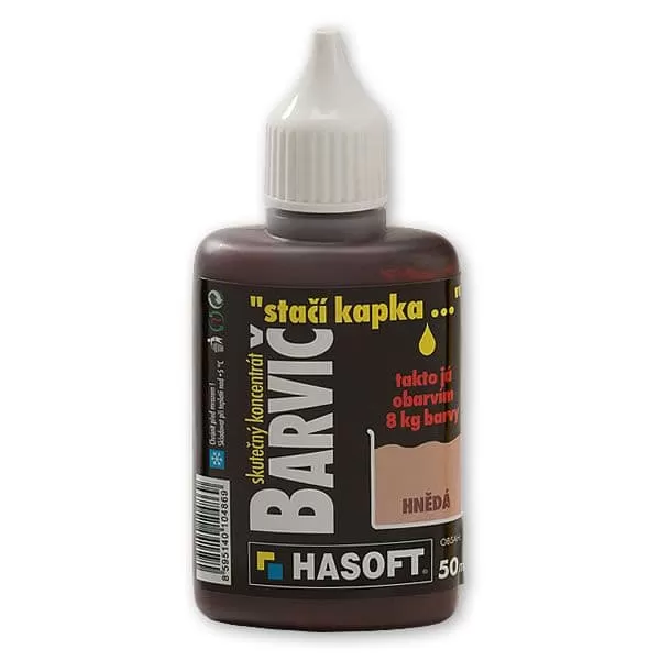 HASOFT Barvič hnědý 50ml