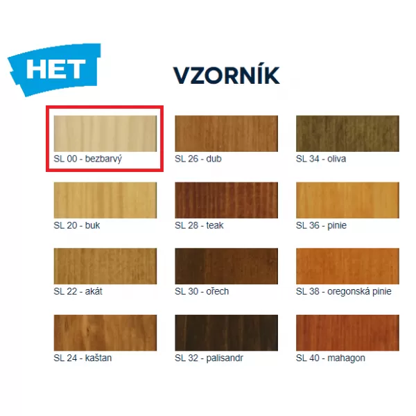 HET Soldecol Lazura 00 - Bezbarvý 0,75l