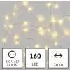 EMOS 160LED XMAS DROP 16M T IP44 WW D3AW16