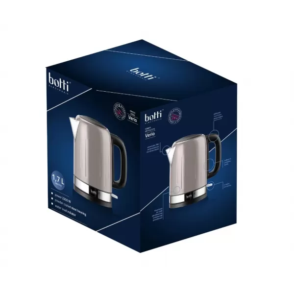 BOTTI Elektrická konvice 1,7l Verio grey WK606-1
