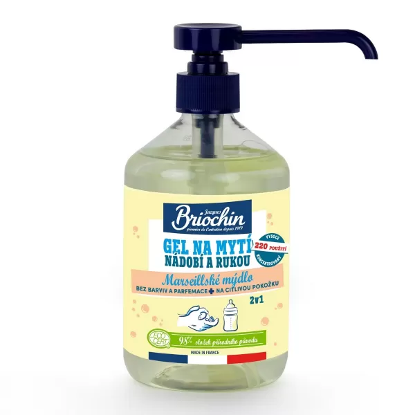 Briochin gel na mytí nádobí 2v1 marseillské mýdlo 500ml
