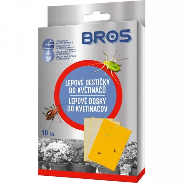 BROS Lepové destičky do květináče 10ks