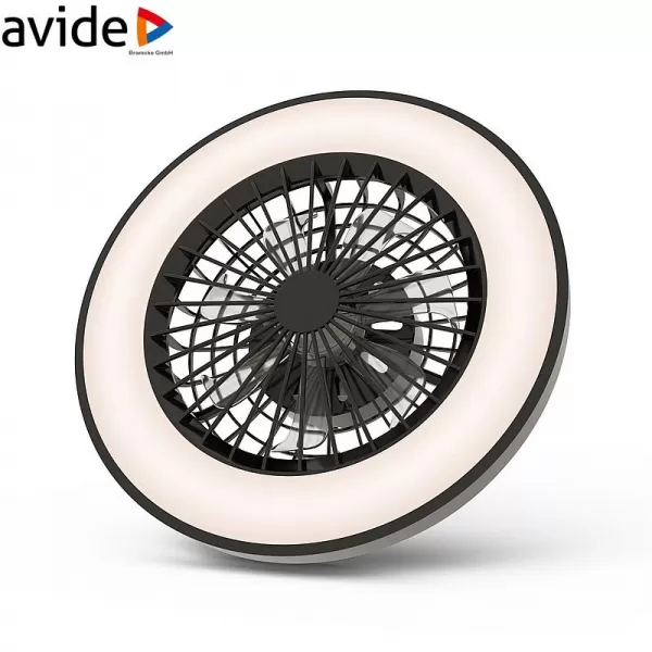 NIPEKO Stropní ventilátor WHITNEY 48W černý
