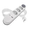 EMOS Prodlužka 3Z 2M s vyp. 1,5mm P1312PD+USB A+C FAST CHARGING