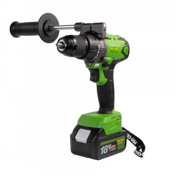 PROCRAFT Aku vrtací šroubovák s příklepem PA18BL