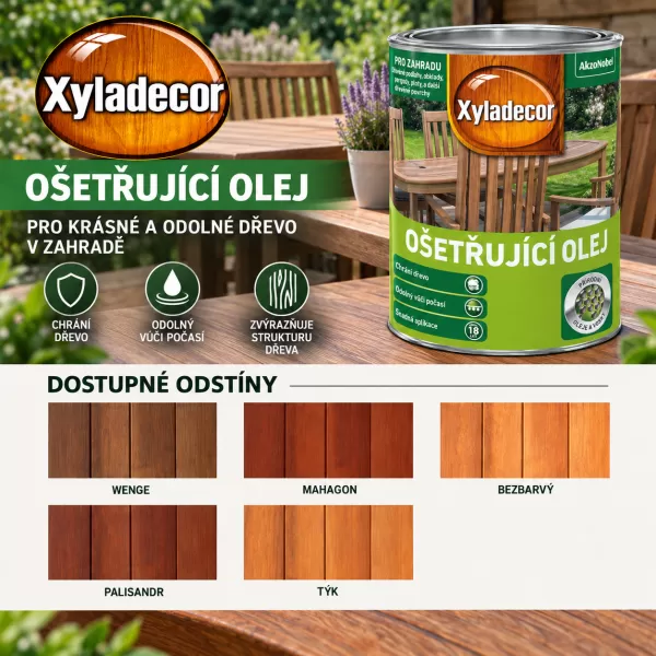 XD Ošetřujicí olej mahagon 0,75L