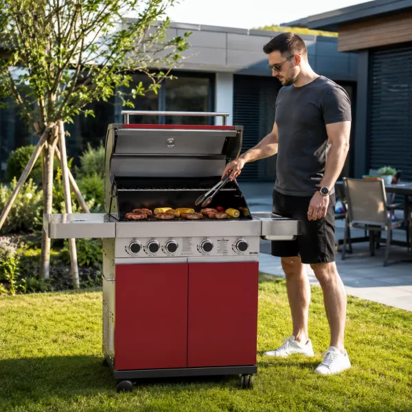AL-KO Plynový gril Masport BBQ Maestro červený