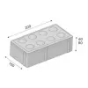 CSB-CIHLA pro nevidomé 6cm červená /11,52m2
