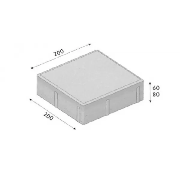 CSB-QUADRO 8cm šedá standard neskladba /9,6m2