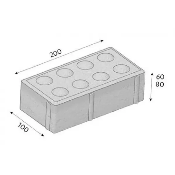 CSB-CIHLA pro nevidomé 6cm šedá /11,52m2