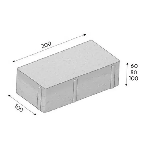 CSB-CIHLA 6cm šedá standard neskaldba ROVNÁ /11,52m2
