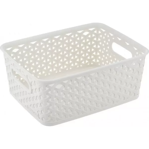 Box úložný RATTAN Y" STYLE S krémový