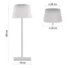 EMOS LED stolní lampa KATIE bílá Z7630W