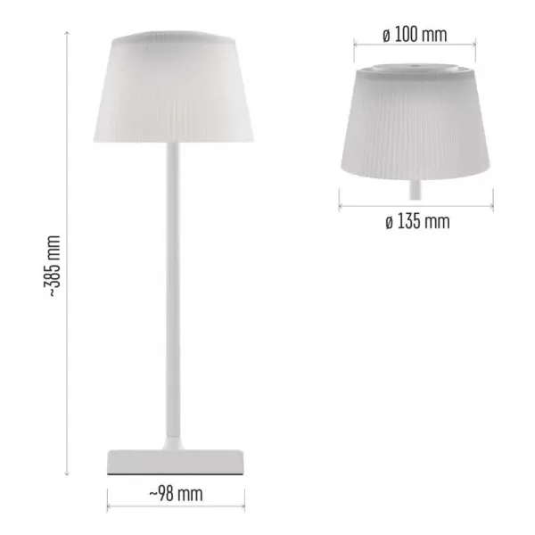 EMOS LED stolní lampa KATIE bílá Z7630W