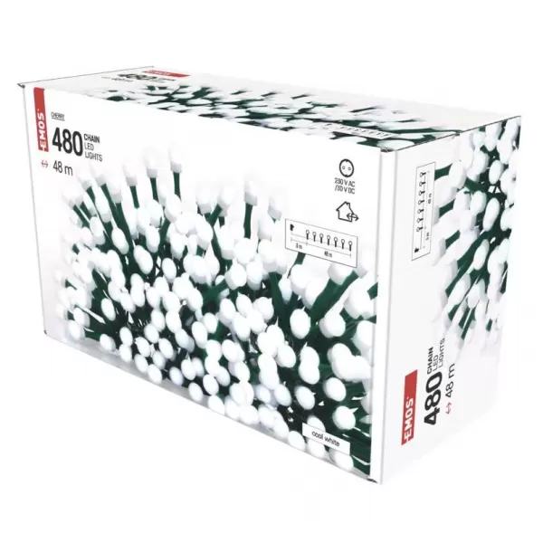 EMOS 480LED XMAS CHERRY TIMER 48m CW