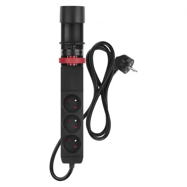 EMOS Prodlužovací kabel s vyp. fix. na stůl 3Z 1,5m + USB A+C, 1,5mm2 P1311PD