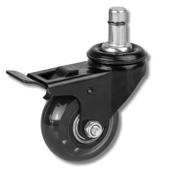 ADOBY Kolečko s kuličkovým ložiskem a s čepem fi 11x22mm d75 s brzdou
