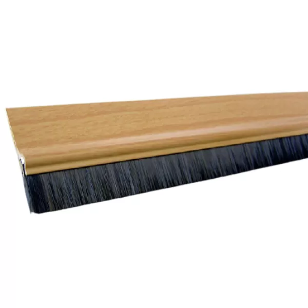 Lišta kartáčová 100cm hnědá