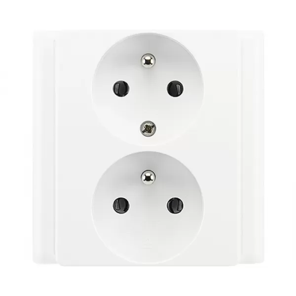 Zásuvka kompletní CZ1x2 16A 250 Vstř. BLISTR 5512-2249 B1W