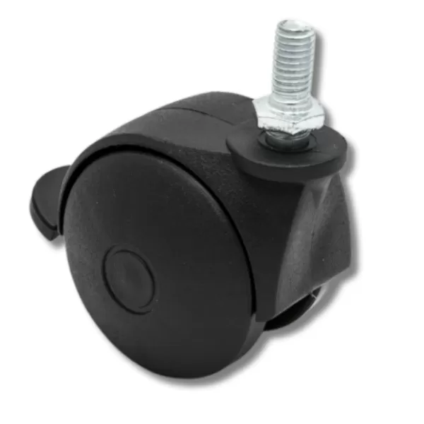 ADOBY Kolečko otočné d50 s čepem M8 a brzdou