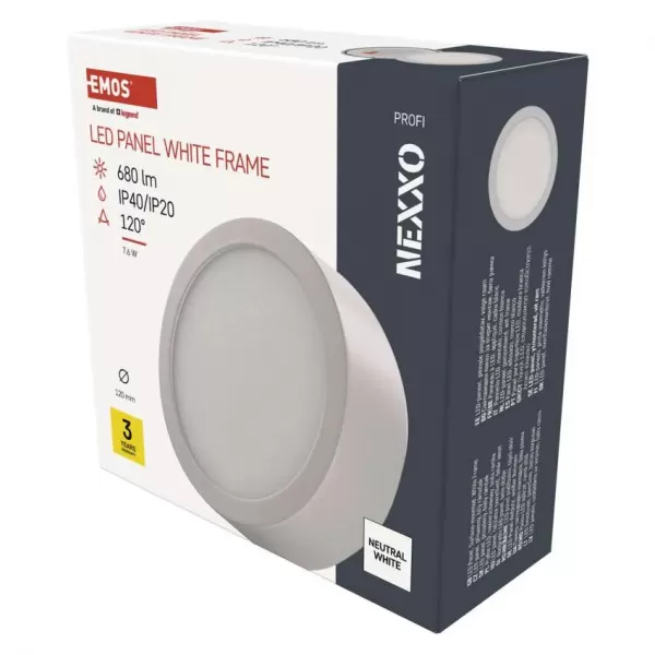 EMOS LED panel NEXXO př. kr. 7,6W (ZM5125)