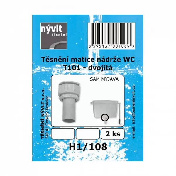 těsnění wc matice horní nádrže T101- dvojitá