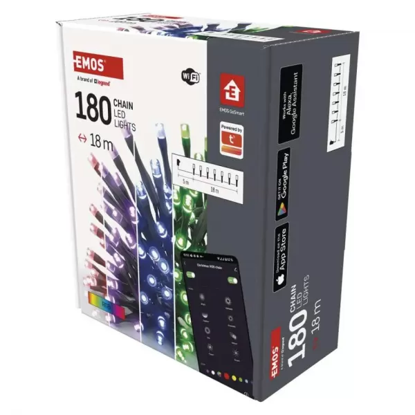 EMOS GOSMART 180LED XMAS CLS 18M RGB D4ZR03