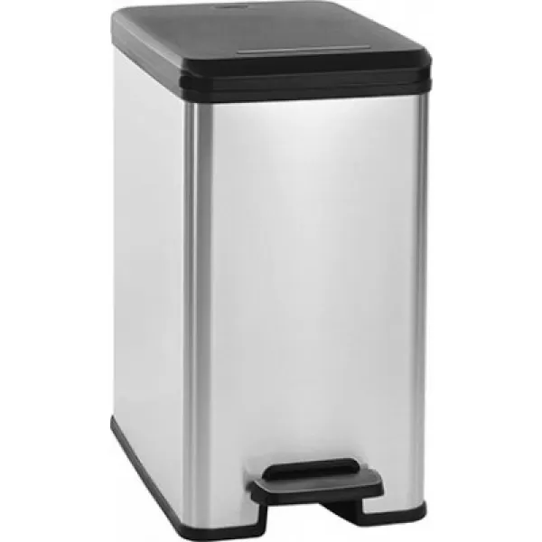Koš odpadkový SLIM BIN 25l stříbrný