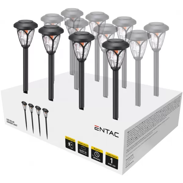 NIPEKO Svít.venkovní Solar 40cm 1x LED plast BOX