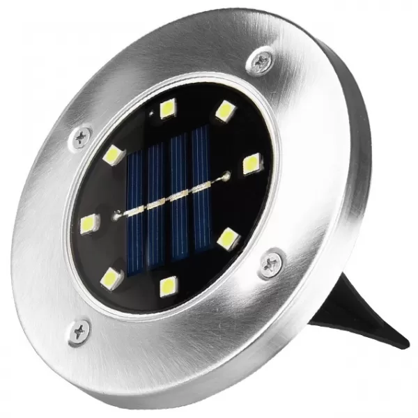 NIPEKO Svít.venkovní Solar lampa 10cm nerez BOX