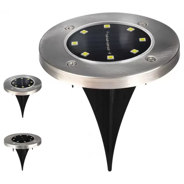 NIPEKO Svít.venkovní Solar lampa 10cm nerez BOX