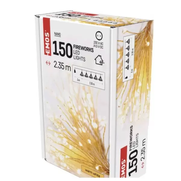 EMOS 150LED NANO FIREWORKS BRACH 2,3M WW (D3AW08)