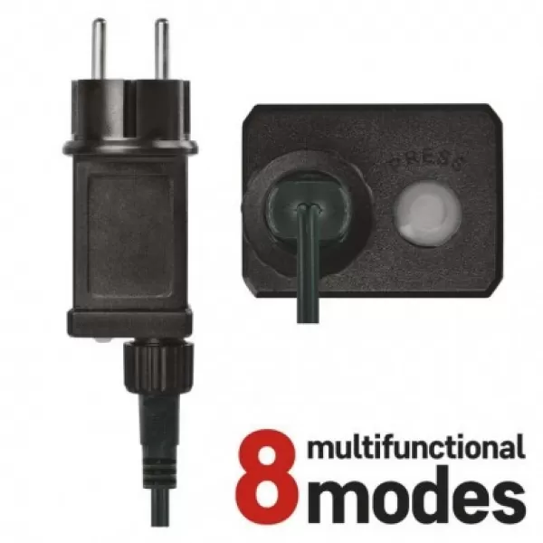 EMOS 200LED XMAS ICICLE MF 3,6M CW