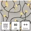 EMOS 80LED XMAS 3AA IP44 5,6m WW D4FW02