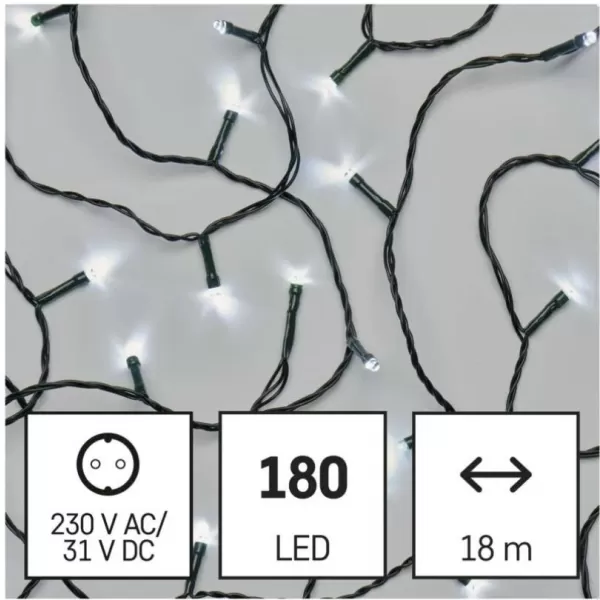 EMOS D4AC04 180LED XMAS CLS TIMER 18M CW