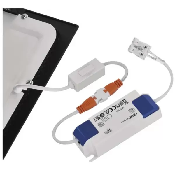 EMOS LED podhledové svítidlo NEXXO černé, 12x12 cm, 7 W, teplá/neutrální bílá (ZD2323)