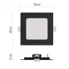 EMOS LED podhledové svítidlo NEXXO černé, 12x12 cm, 7 W, teplá/neutrální bílá (ZD2323)