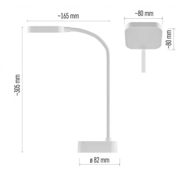 EMOS LED stolní lampa EMILY, bílá (Z7627)
