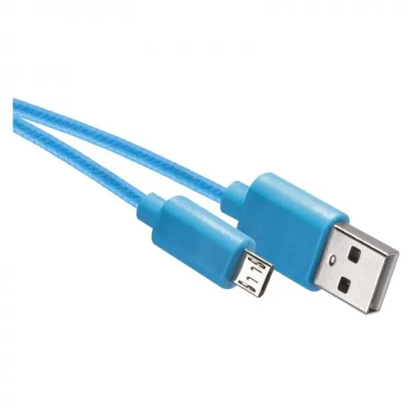 EMOS USB 2,0 A/M-MICRO B/M 1M,MODRÁ SM7006B