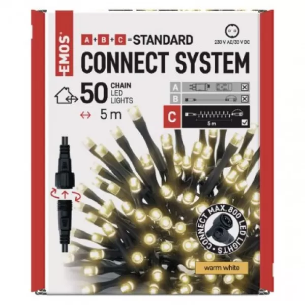 EMOS D1AW02 CONNECT ICICLE 50LED 5M IP44-světýlka