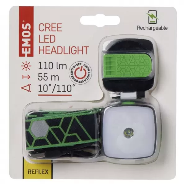 EMOS Čelovka 3WCree LED nabíjecí 3v1 P3535