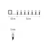EMOS 80LED XMAS 3AA IP44 5,6m WW D4FW02