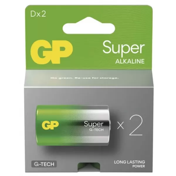 EMOS Baterie GP Super D LR20 1,5V B01412 2ks/bal