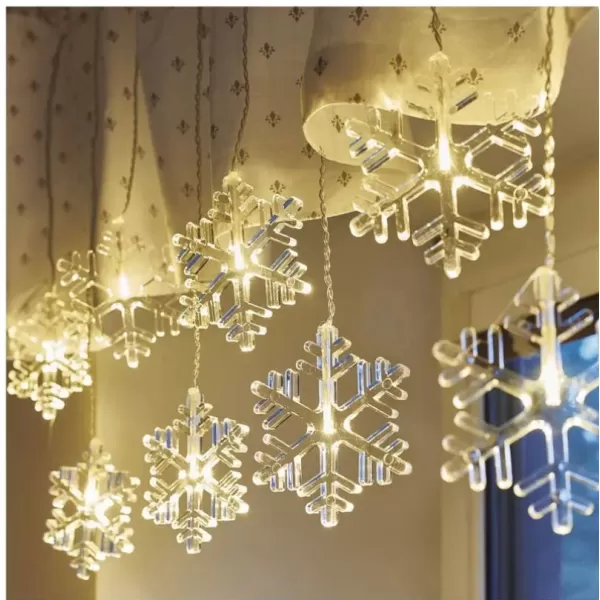 EMOS 8LED ACRYLIC SNOWFLAKE WW (DCGW06)