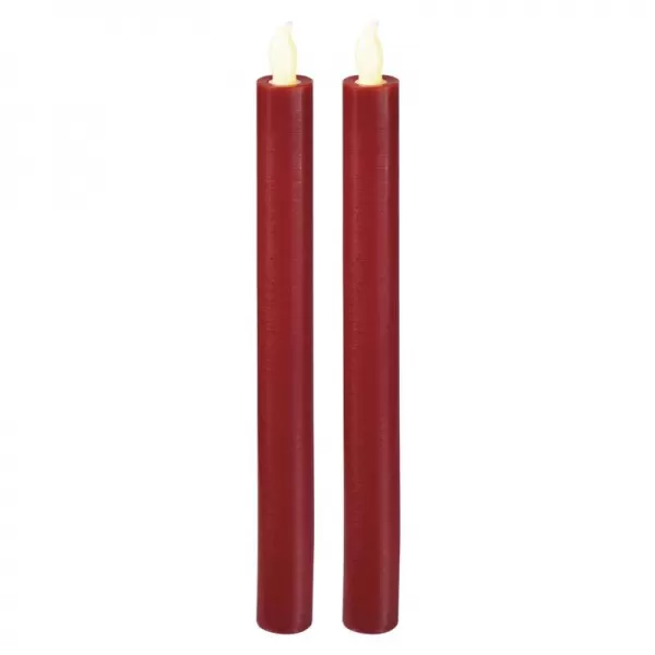 EMOS Svíčky LED 25cm metal.červené 2LED SET /ZY2268/